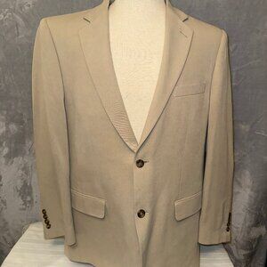 Vintage‎ Joseph Feiss Mens Jacket Blazer Size 42 Regular Beige